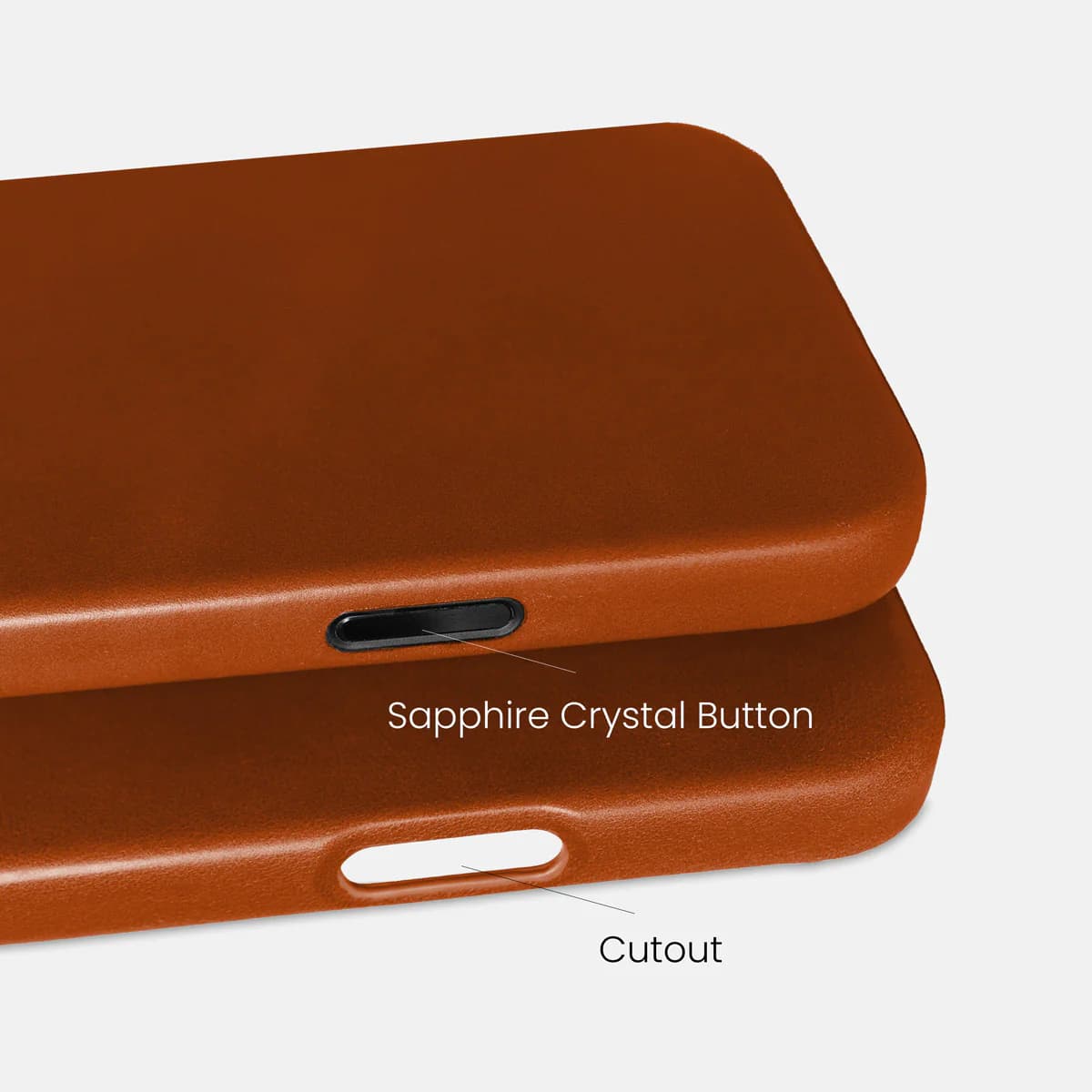 حافظة آيفون 16 برو ماكس جلد - بني - Image 3